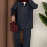 Oysh Muadil Fermuarlı İkili Takım - Antrasit