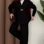 Vesna Basic Kemerli İkili Takım - Siyah