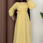 Noir Yandan Bağlamalı Elbise - Sarı