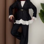 Elite Dantelli Kot İkili Takım - Lacivert