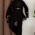 Fisto Dantelli İkili Takım - Siyah