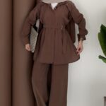 Style Premium Modal İkili Takım - Kahverengi