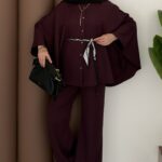 Aura Panço İkili Takım - Mürdüm