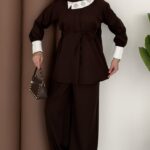 Pandora Taşlı Dabıl İkili Takım - Kahverengi