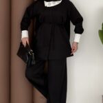 Pandora Taşlı Dabıl İkili Takım - Siyah