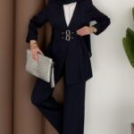 Prime Geniş Kemerli Dabıl İkili Takım - Lacivert