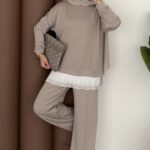 Cocosh Piliseli Oysh İkili Takım - Bej