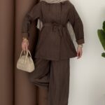 Olivia Cupra İkili Takım - Kahverengi