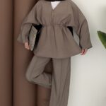 Bali Bağlamalı Tensel İkili Takım - Vizon