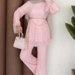 Fisto Dantelli İkili Takım - Pembe