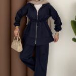 Sorti Fermuarlı İkili Takım - Lacivert