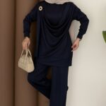 Lily Döküm Yaka Oysh İkili Takım - Lacivert