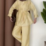 Perry Vual Şal Yaka İkili Takım - Sarı