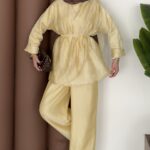 Perry Vual Şal Yaka İkili Takım - Sarı