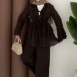 Dubai Vual İkili Takım - Kahverengi