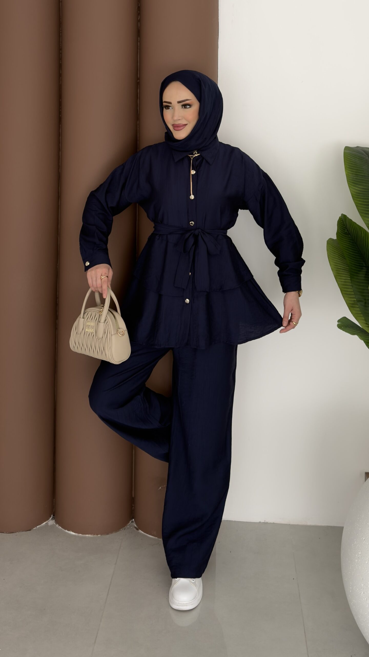 img_7625-2 QOSTA Çilek İkili Takım - Lacivert - Görsel 1