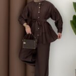 QOSTA Çilek İkili Takım - Kahverengi