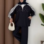 Soft Garnili Modal İkili Takım - Lacivert