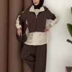 Quizi Oysh Tensel Garnili İkili Takım - Kahve