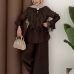 Juliet Dantelli Vual İkili Takım - Kahverengi