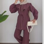 Henry Fermuarlı İkili Takım - Gül Kurusu