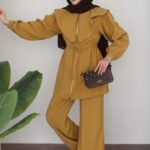 Henry Fermuarlı İkili Takım - Hardal