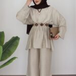 Charm İnci Tensel İkili Takım - Bej