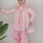 Twist Muadil Gömlekli Üçlü Takım - Pembe