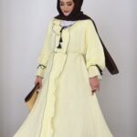 Summer Müslin Püskül Elbise - Sarı