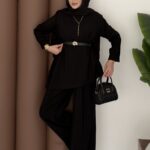 Monch Vatkalı Modal İkili Takım - Siyah