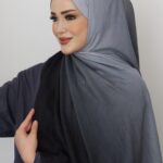 MNB Degrade Kraş Şal - Siyah