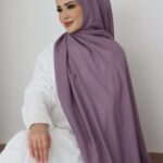 MNB Native Bordürlü Naia Şal - Mor