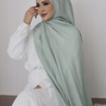MNB Native Bordürlü Naia Şal - Mint