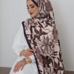 MNB Flowers Pamuk Şal - Bej