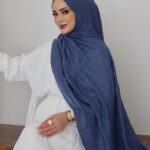 MNB Tensel Müslin Şal - İndigo