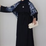 Marakeş Kuşaklı Elbise - Lacivert