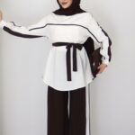 Soft Line Garnili İkili Takım - Kahverengi