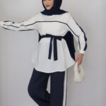 Soft Line Garnili İkili Takım - Lacivert