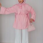 QUALİTY Madam Puanteli Krep İkili Takım - Pembe