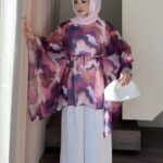 Mozaic Şifon İkili Takım - Pembe