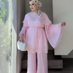 Blush Aura Volanlı İkili Takım - Pembe