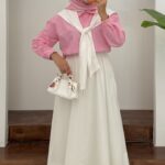 Seyyar Atkılı Etek İkili Takım - Pembe
