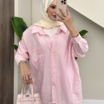 Tek Cepli Modal Gömlek - Pembe