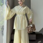 Blush Aura Volanlı İkili Takım - Sarı