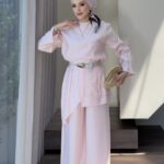Herwes Kemerli Tunik Takım - Pembe