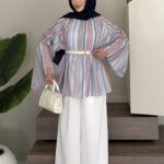 Summer Astarlı Bluz - Mavi